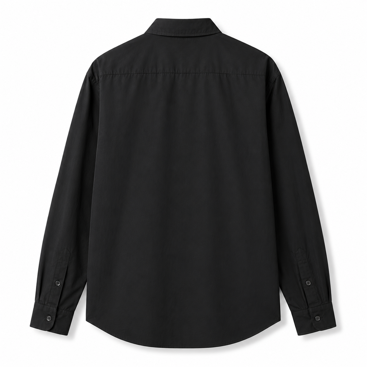 Men’s Relaxed Fit Cotton Black Shirt