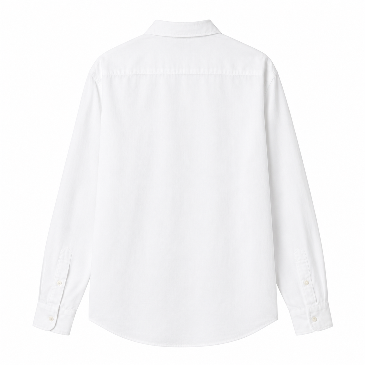 Men’s Relaxed Fit Paper Cotton White Shirt